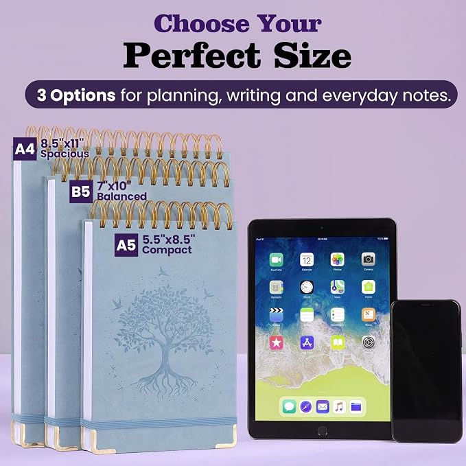 Blank Notebook 8.5 x 11, Hardcover Sketchbook Sketch Pad, Thick Paper, GiftPaper