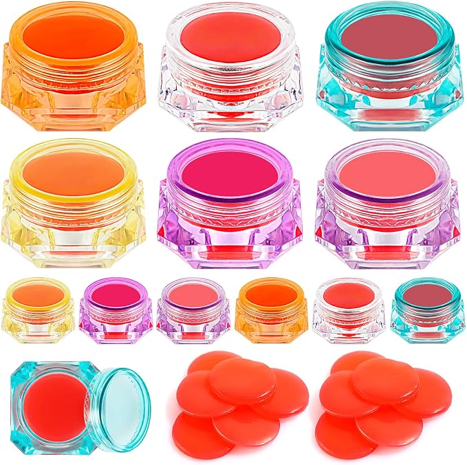 12 Pack Wax for Diamond Paint, Red Diamond Art Glue Clay with Storage Box | 5D Diamond Art Wax Painting, Embroidery Accessories (Colorful Design)
