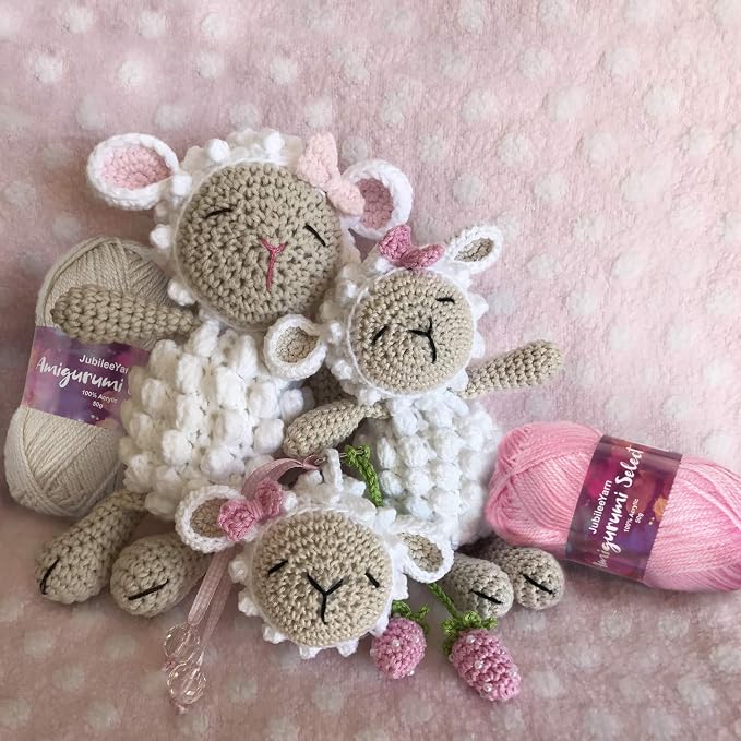 JubileeYarn Amigurumi Select Yarn - DK Acrylic - Light Colors - 20 Skeins