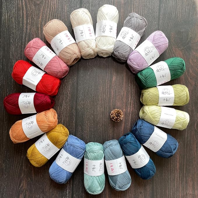 Linen rayon lyocell blend yarn, superfine fingering weight (1), 150g/5.29oz (3 strands, 50g/230yds per strand)- 07 Lavender