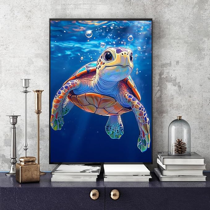 Sea Turtle Diamond Art Kits for Adults, Diamond Painting Kits for Adults