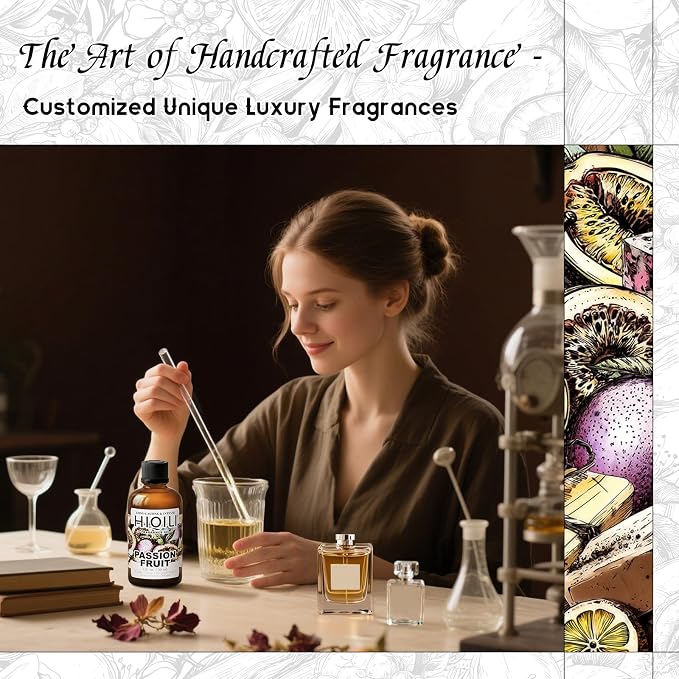 HIQILI Passion Fruit Fragrance Oil for Candle, Soap Making & Diffuser