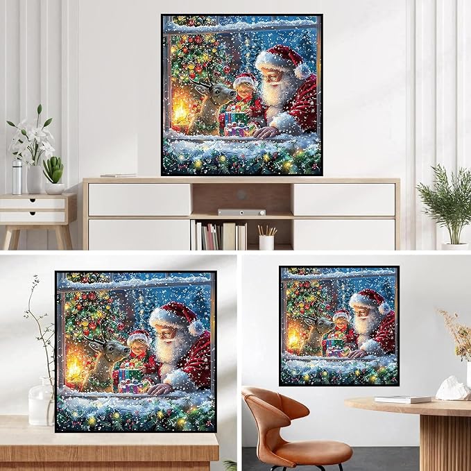HHMATITS Christmas Diamond Art Kits for Adults 14X14IN