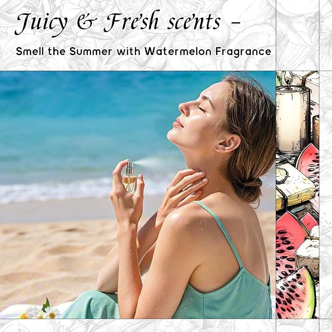 HIQILI Watermelon Fragrance Oil for Diffuser, Candle & Soap Making