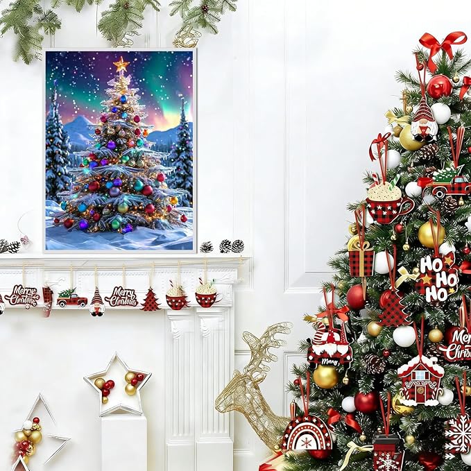 Lophomie Diamond Art Kits for Adults, 5D Christmas Diamond Painting Kits