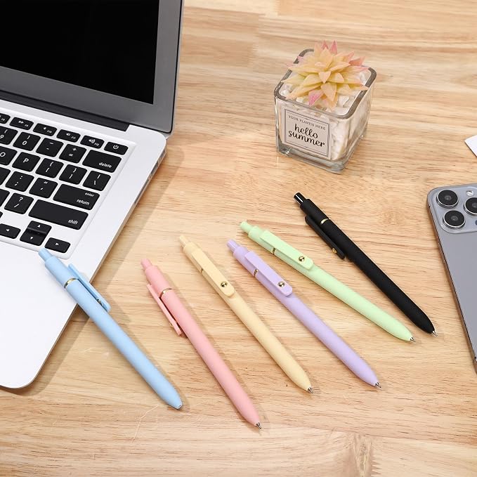Ddaowanx Colored Gel Pens Set,0.5mm Retractable Quick Dry Ink Pens