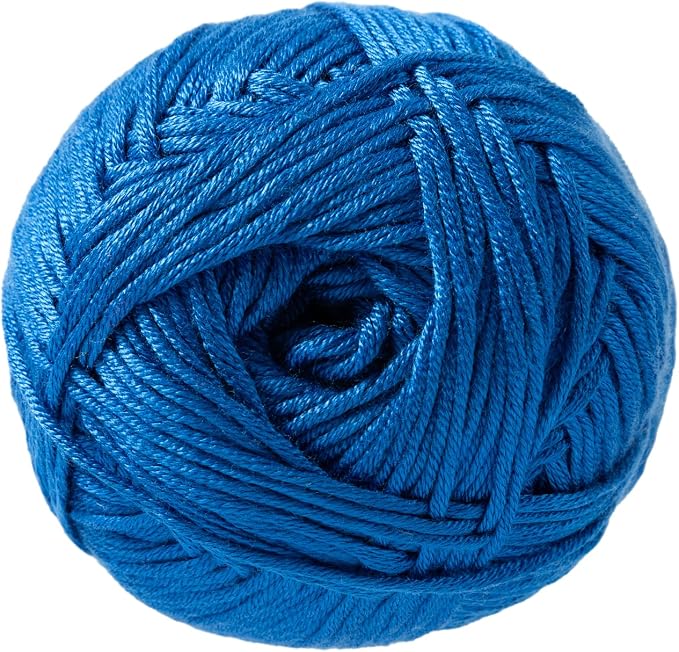 Loops & Threads Silky Soft Yarn - Yarn for Knitting, Crochet, Weaving, and Arts & Crafts - Blue, Bamboo, 3.5 oz