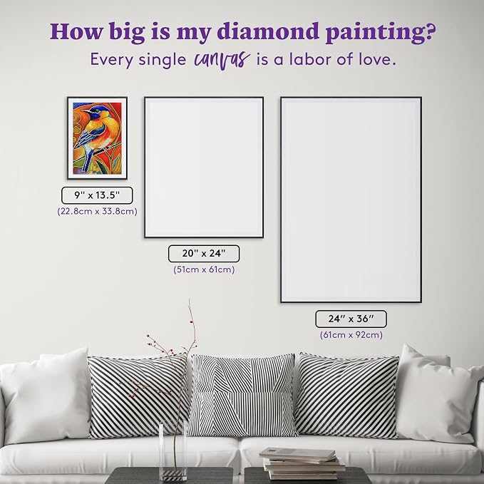 DIAMOND ART CLUB Bird of Joy Diamond Art Kits for Adults