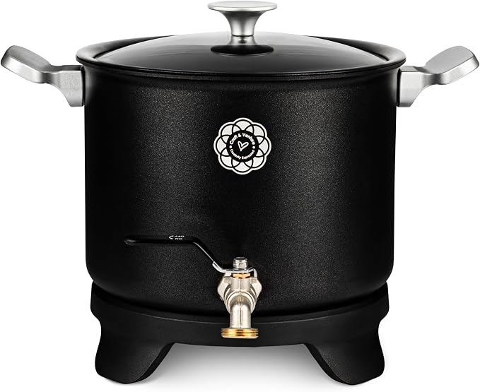 Craft & Venture Wax Melter for Candle Making - Candle Wax Melting Pot Holds 7qts (14lbs) of Wax – Soap Melter for soap Making Supplies - Easy Pour Candle Maker for Candle Making Supplies