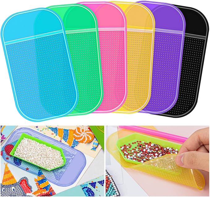 6 Pieces Anti-Slip Sticky Mat for Diamond Art Painting