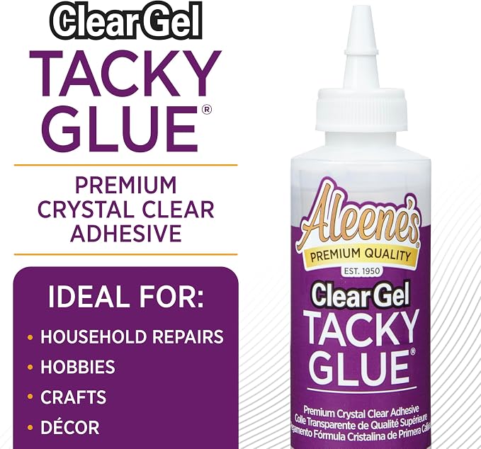 Aleene's AR6-2 Clear Gel Tacky Glue, 4 oz., 4 oz., Multicolor