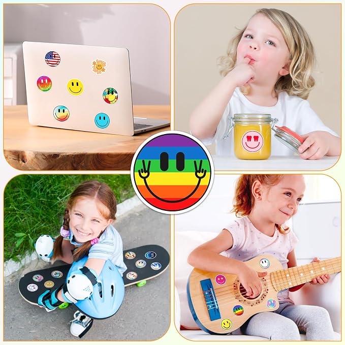 100PCS Smile Face Stickers