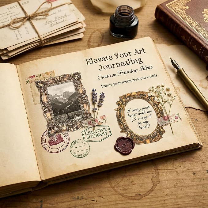 80 Pcs Vintage Baroque Frame Stickers for Scrapbooking, Aesthetic Antique Picture Frame Decorative Stickers, Self-Adhesive Junk Journal Supplies & Scrapbook Embellishments for Bullet Journal, Crafts