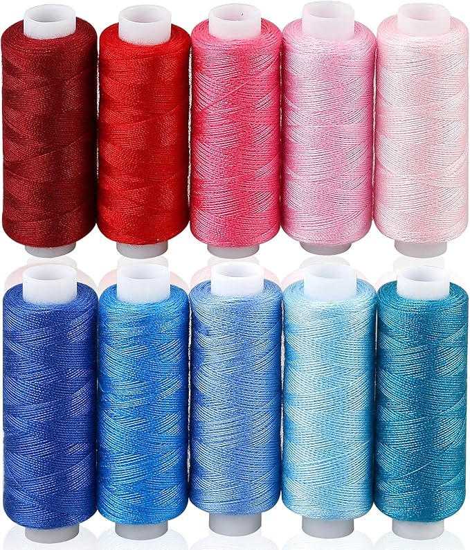 CiaraQ Sewing Thread Kit, 30 Colors Polyester 250 Yards per Spool | Ideal for Hand Sewing, Embroidery, Mending Clothes, and DIY Craft Projects for Adults and Beginners