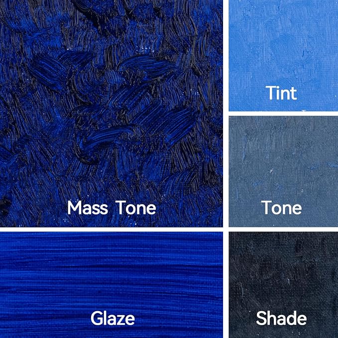 PHOENIX French Ultramarine Oil Paint - 200ml / 6.75 Fl oz | Single Large Tube, Artist Quality, Oil Based, For Professionals