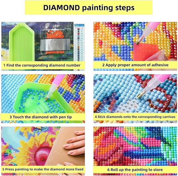 Mosaflare Elegant Lady Diamond Painting Kits for Adults 12x16 Inch