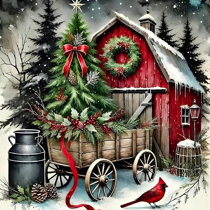 HHMATITS Christmas Diamond Art Kits for Adults 14X14IN