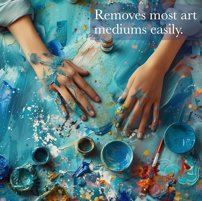 Hands Resin Remover Gel - All Natural Epoxy Resin Cleaner - Magical Cleanser for Artists - Epoxy Remover - Glue, Silicone, Paint & Glitter Soap- For Soft and Moisturized Skin