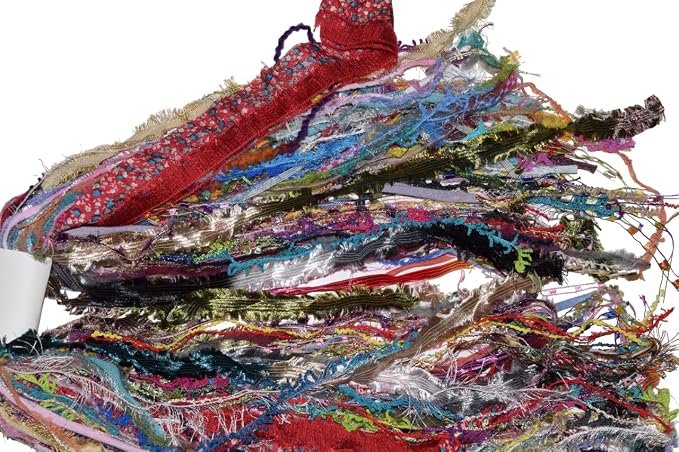 100 Yards Multi Fiber for Embellishments Assorted Novelty Yarn for Card Making, journals, Gift/Journal Tags, Knitting, Quilting, Tassels (100 Yards)