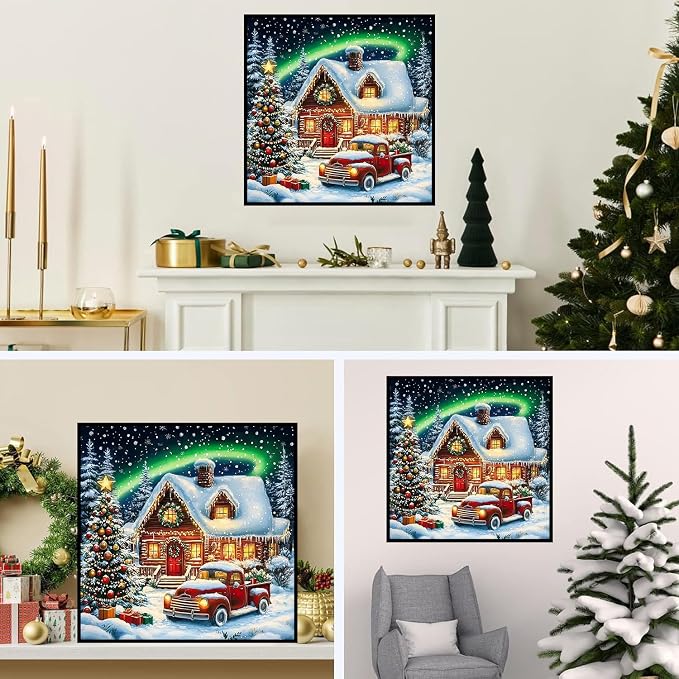 Lophomie Christmas Diamond Art Kits for Adults, 5D Diamond Painting Kits