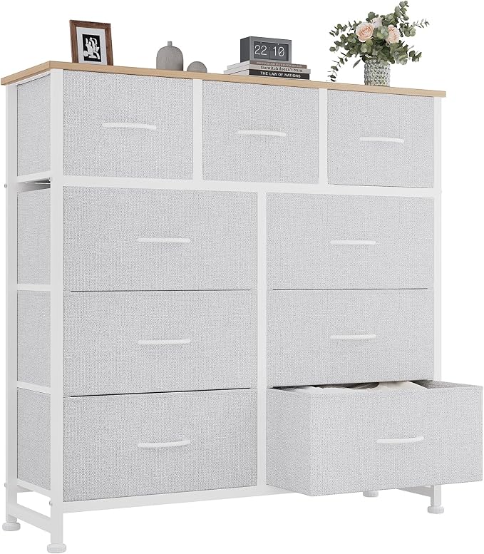 OLIXIS 9 Drawer Tall Dresser for Bedroom, Closet Organizers and Storage