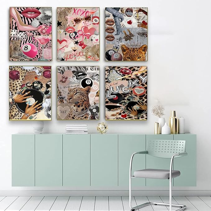 6 Pack Fashion Diamond Art Kits for Adults Diamond Painting Kit for Adults