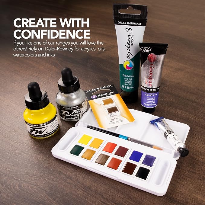 Daler Rowney Georgian Oil Paint Crimson Alizarin 38ml Tube - Art Paints for Canvas Paper and More - Oil Painting Supplies for Artists and Students - Artist Oil Paint for Any Skill Set