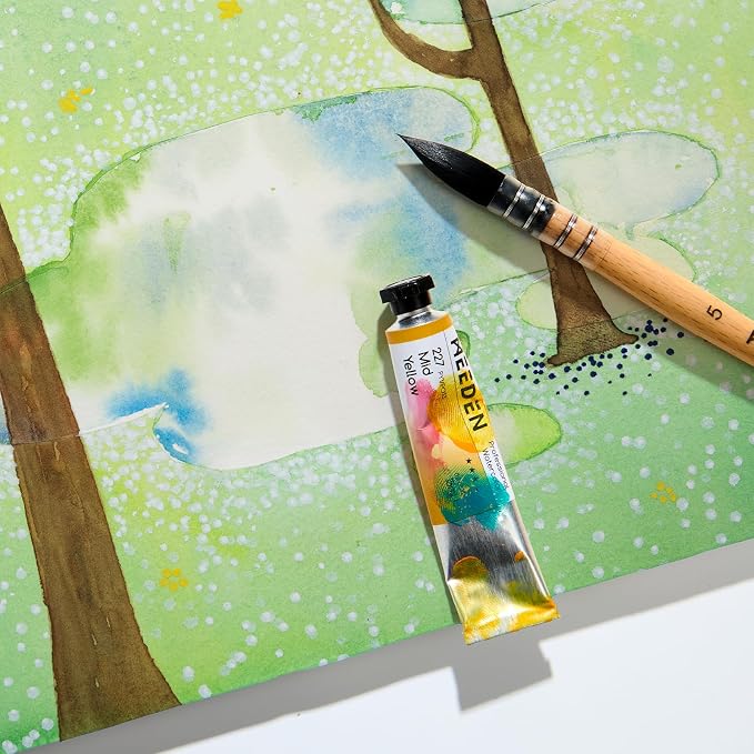 MEEDEN Professional Watercolor Paint Set: 40 x 15ml (0.5 oz) Colors Tubes