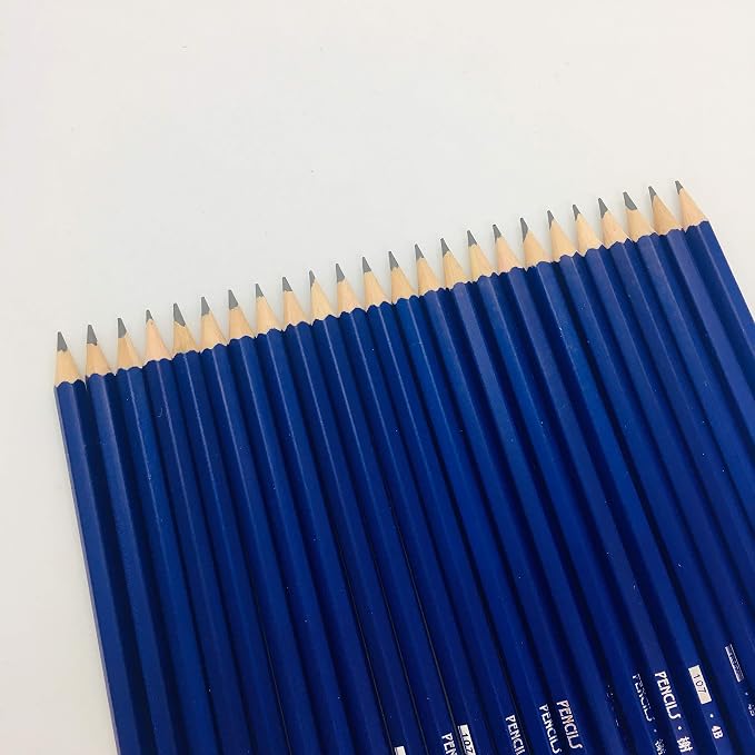 XDT#4B Drawing Pencils 24 Piece Set, Pro Art Graphite Sketching&Shading Supplies, Ideal For Kid Beginner Student Adults Artist