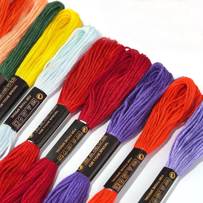 Friendship Bracelet String 36 Rainbow Color Skeins, Embroidery Floss Cross Stitch Embroidery Thread Floss Bracelet Making Yarn, Craft Floss