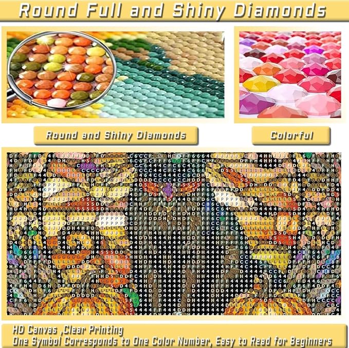 Halloween Cat Diamond Art Kits for Adults Diamond Painting Kit for Beginner