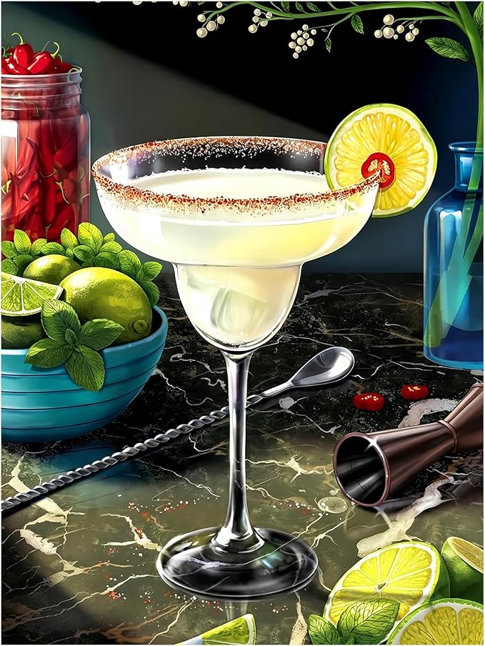 Cocktail Diamond Painting Kits for Adults, Diamond Art Kits, 12x16 in