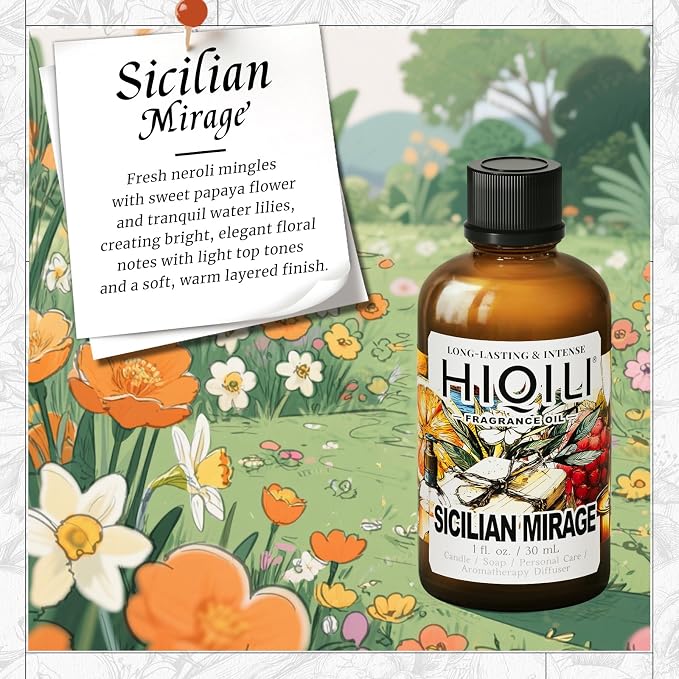 HIQILI Sicilian Mirage Fragrance Oil for Candle and Hair Perfume Making