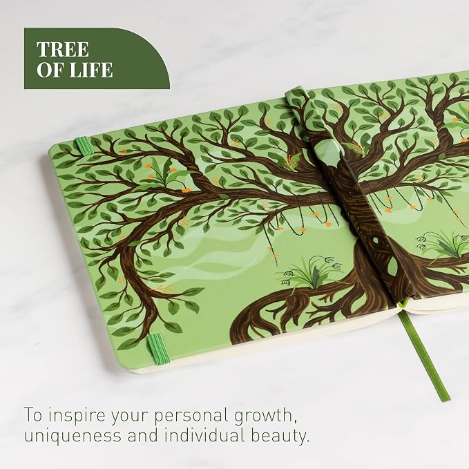Rileys Tree of Life, 8" x 6", Blank Journal 240 Pages, Ivory Paper, Blank Notebook for Men and Women, Unlined Journal, Drawing Notebook, Great Gift for Creatives (Unlined Notebook)