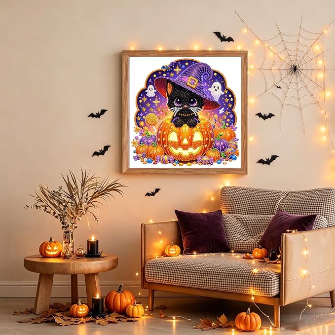 Halloween Diamond Art Kits for Adults Special Shape Diamond Painting