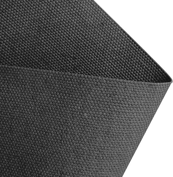 10oz Heavy Duty Cotton Canvas Fabric 60" x 40", Thick Cotton Duck Cloth for Painting, Sewing, Crafts, Tote Bags, Embroidery, Home Decor, Drop Cloth (Black)