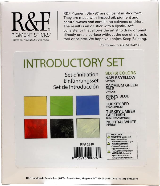 R&F Pigment Sticks Introductory Set of 6 (2810)