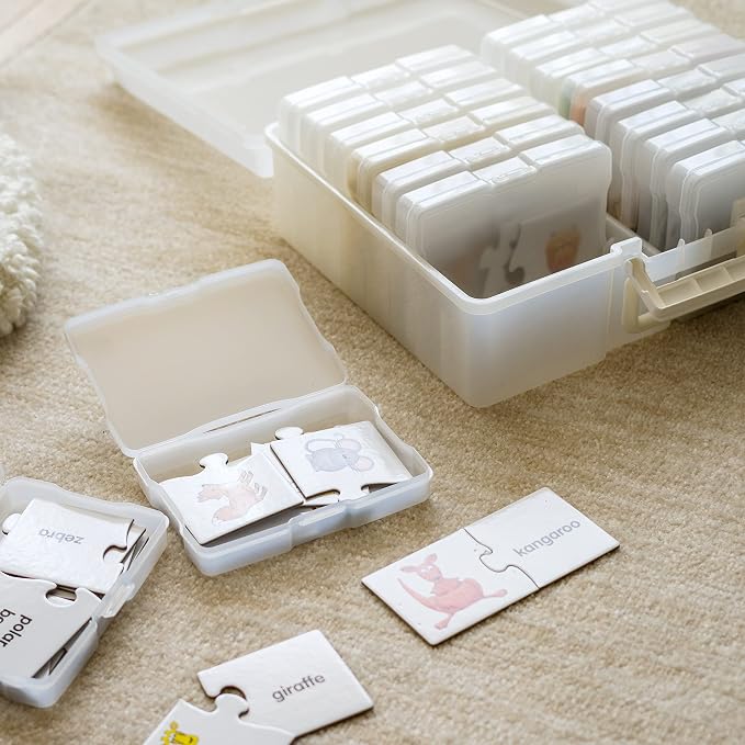 IRIS USA Photo Storage Box |Made in USA| 16 Cases - (2-Pack) - Pearl
