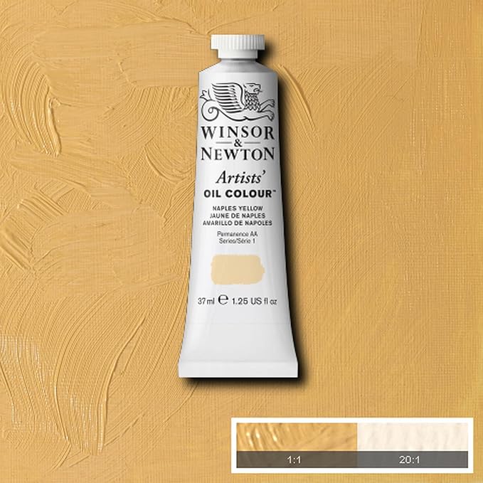 Winsor & Newton Artists' Oil Paint, 37ml Tube, Naples Yellow