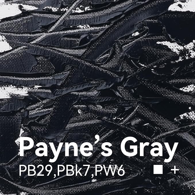 PHOENIX Payne's Gray Oil Paint 200ml / 6.75 Fl oz | Single Large Tube, Artist Quality, Oil Based, For Professionals