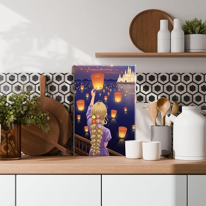 SmartEZ Paint by Numbers Kit for Adults with Frame, Castle Paint by Number | Adult Paint by Number Kits with Frame for Gift, Home Wall Decor, 7.87x11.81 Inch