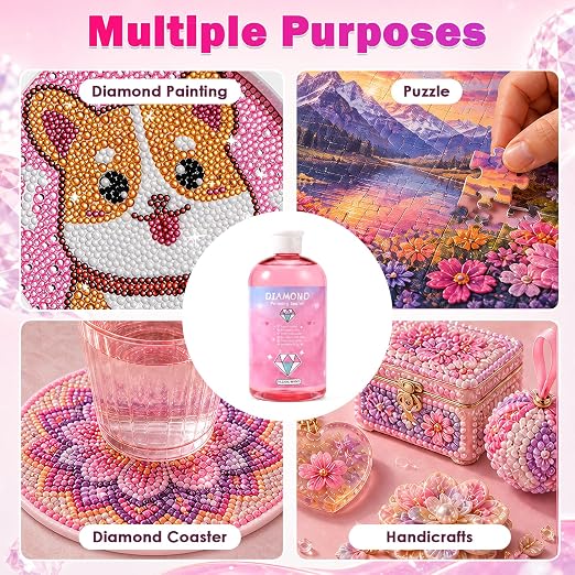 16OZ Diamond Painting Sealer Protectant Brightener, Diamond Art Glue