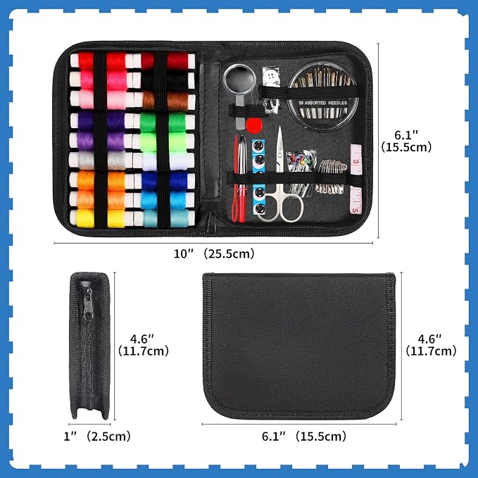 Sewing Kit for Adults,Marcoon Needle and Thread Kit with Sewing Supplies and Accessories Contains Scissors, Measure Tape,Seam Ripper,Suitable for Home, Travel, Beginner, Emergency