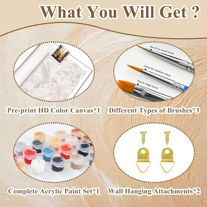 Fall Paint by Numbers Kit for Adults, Paint by Number for Adults 16x20 Inch
