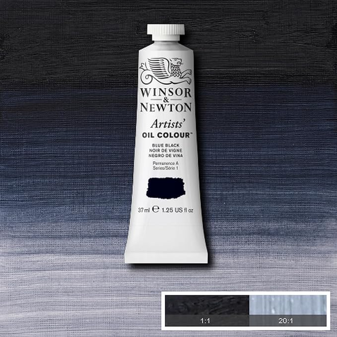 Winsor & Newton Artists' Oil Paint, 37ml Tube, Blue Black