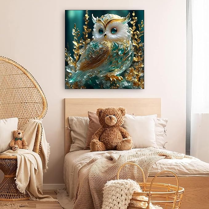 Owl 5D Diamond Painting Kits for Adults, Bird Diamond Art Kits for Adults
