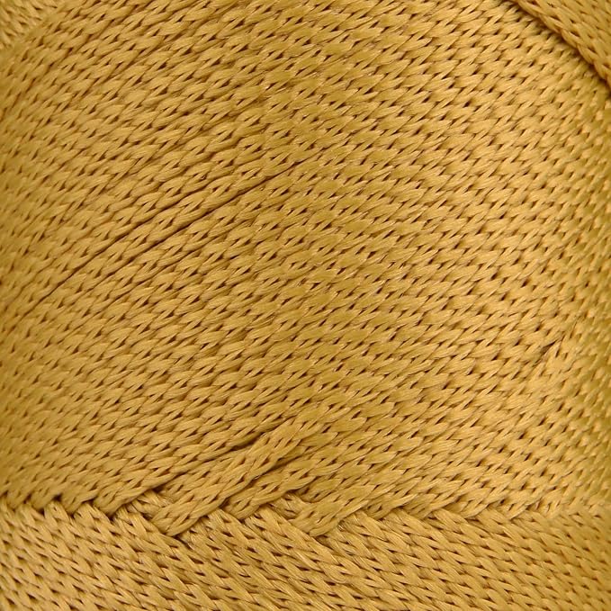 S Sensy 2mm - Premium Polypropylene Macrame Cord 5 Skeins Mustard 252 Yards