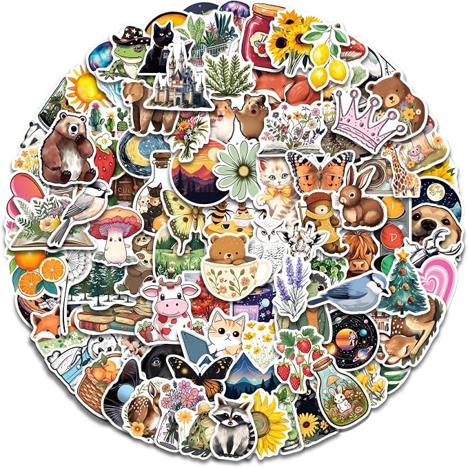 AOWDIAO 150 Pcs Aesthetic Stickers Pack - Waterproof, Durable Designs for Teens, Kids, and Adults - Ideal for Parties, Gifts, and School Projects