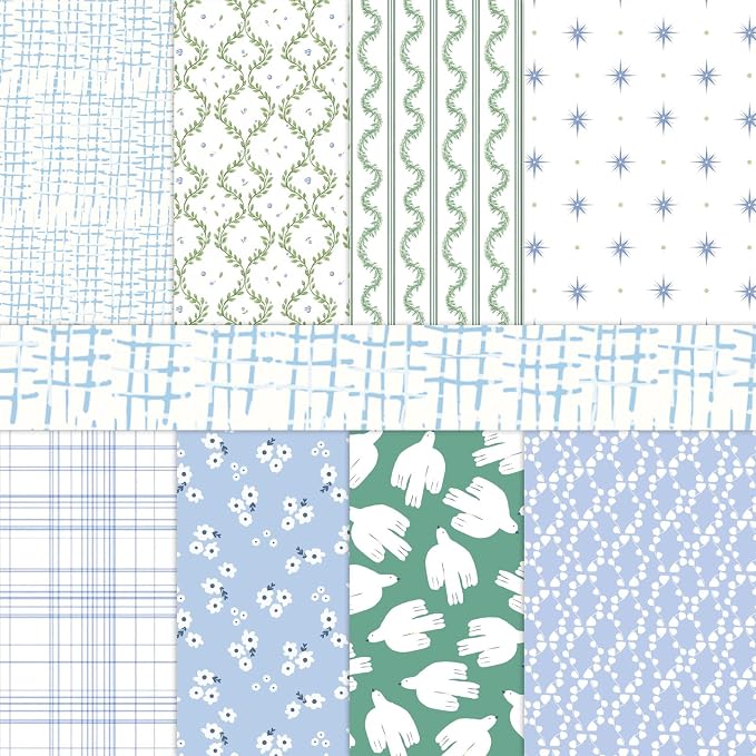 PRSTINCOL Scrapbook Paper,16 Sheets 4.1x5.8 Inch Energetic Harmony Style Scrapbook Supplies,Single-Sided Vivid Origami Decoupage Paper for DIY Crafts, Card Making, Art Journaling