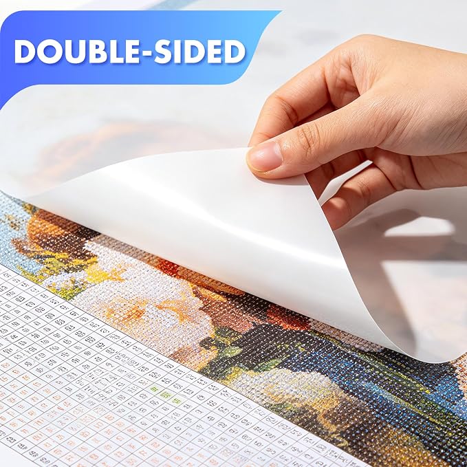 300 Pieces Diamond Painting Release Paper, Double-Sided Non-Stick Release Paper for Diamond Art, 5.9" x 3.9" Thickened Replacement Sheets, Diamond Painting Art Accessorie Tools